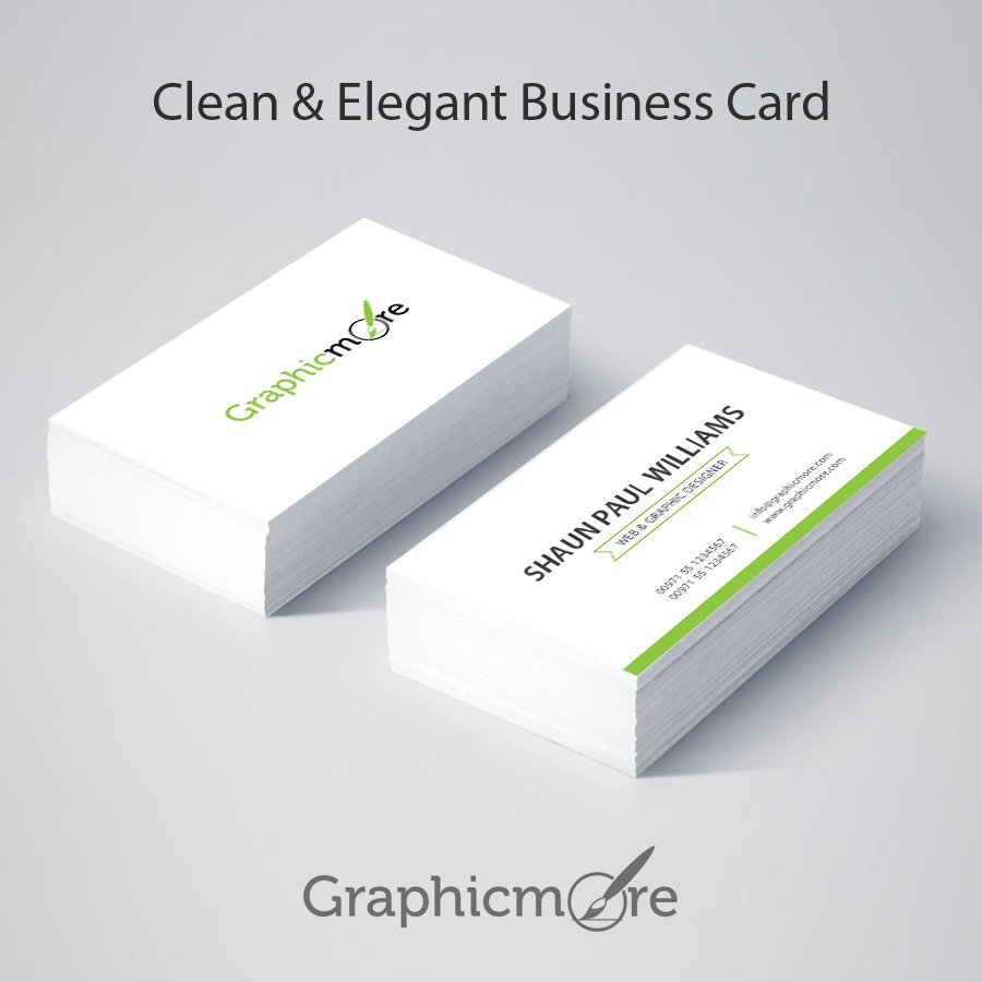 clean business card design