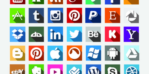 35 Social Media Icons Set Design Free Vector File