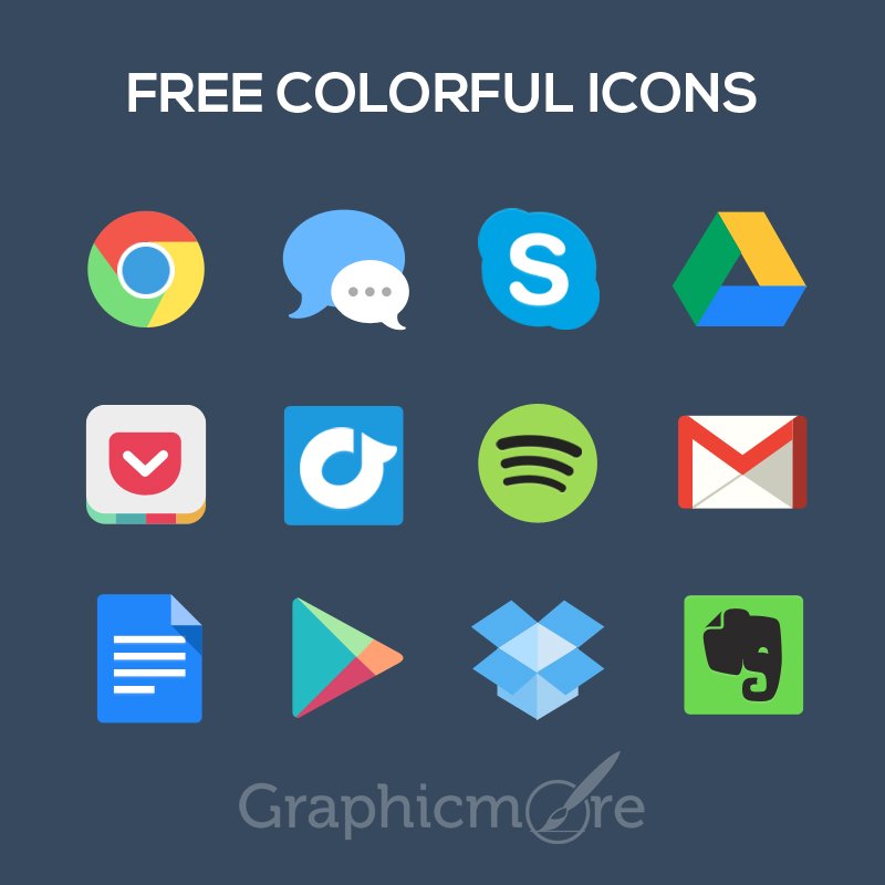 Free Colorful Icons Design