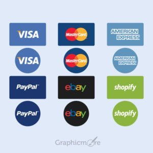 Payment Option Icon Set Free Vector File