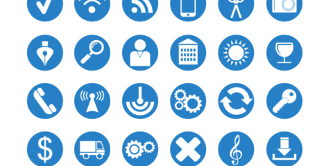 36 Flat Icons Set Design Free Vector File by GraphicMore
