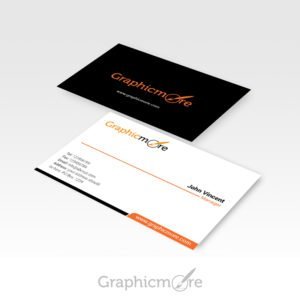 Clean Business Card Design Free PSD File by GraphicMore