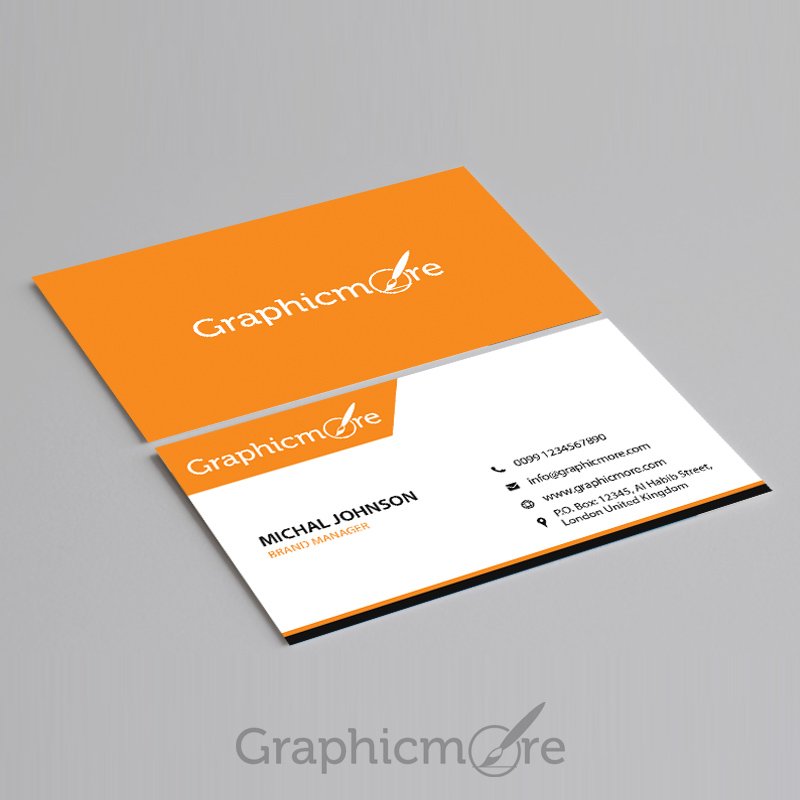 Corporate Business Card Template Design Free PSD File