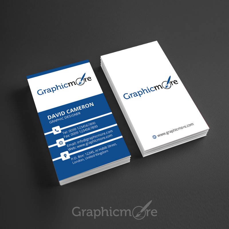 vertical business card template free download