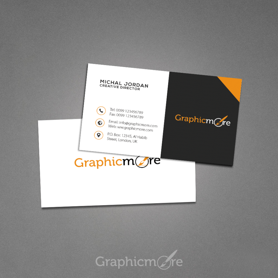 creative dark business card