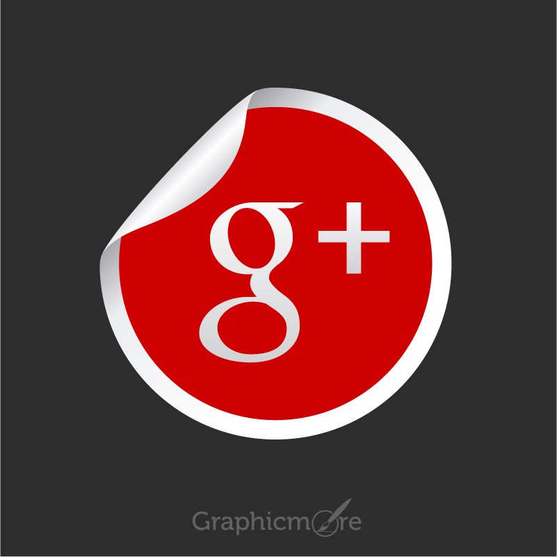 Download Google Plus Icon Free Vector File by GraphicMore