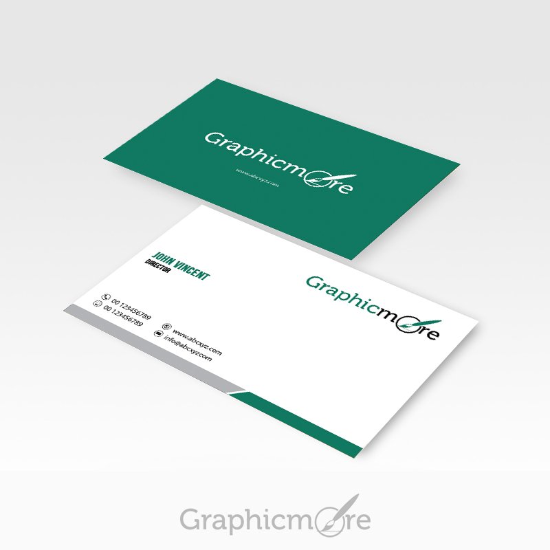 green corporate business card