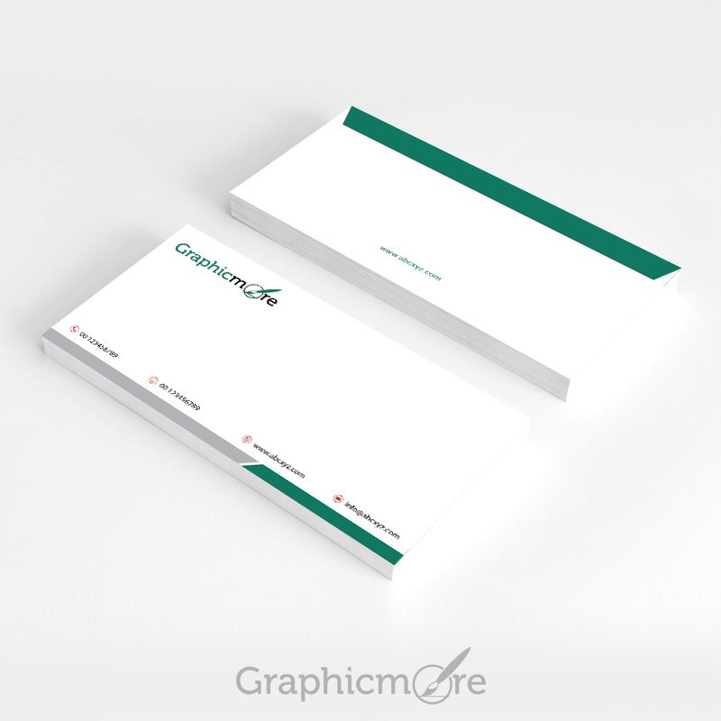 Green Corporate Envelope Design Free PSD File Download