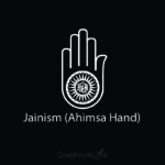 Jainism Ahimsa Hand Symbol Design Free Vector File Download