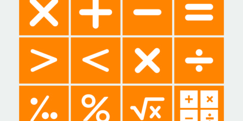 Math Symbols Set Design Free Vector File by GraphicMore