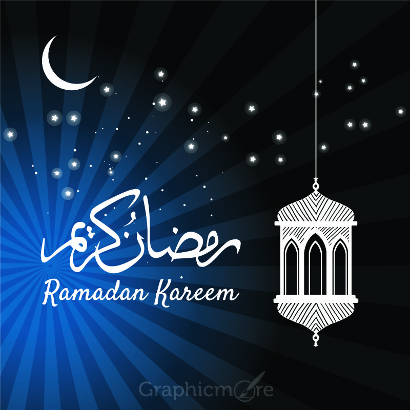 Download Ramadan Celebration Card Design Free Vector File