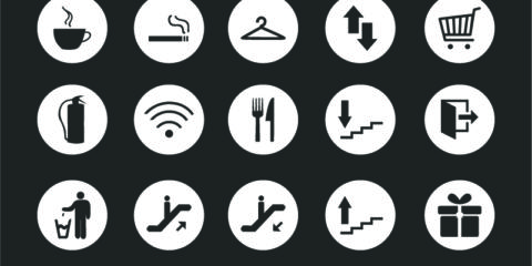 Service Sign Round Icons Design Collection Free Vector File by GraphicMore