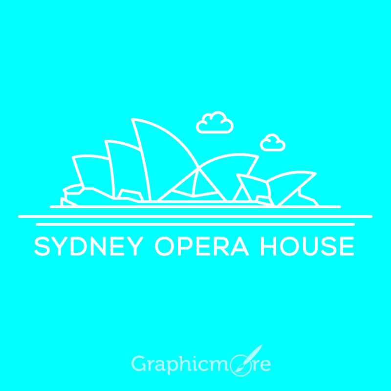 sydney opera house vector