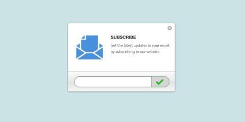 Simple Subscribe Form Free PSD File by GraphicMore
