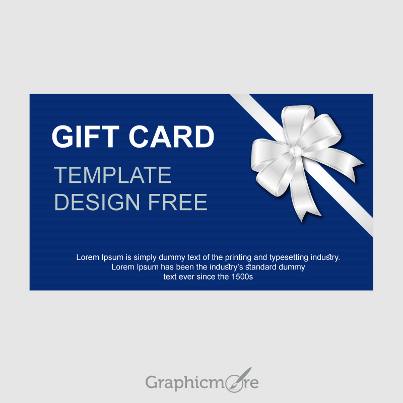Gift Card Template Design Free Vector File Download