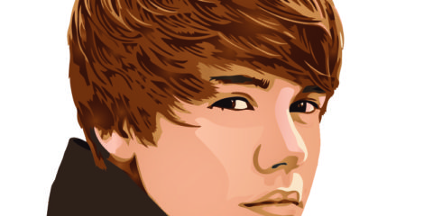 Justin Bieber Portrait Design Free Vector File