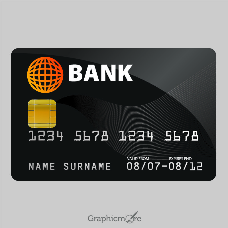 Sample Credit Card Design Free Vector File