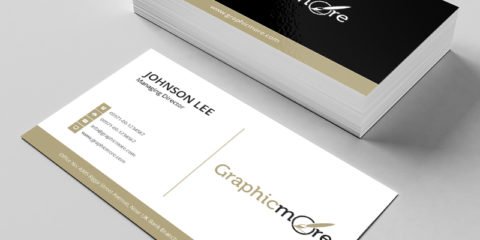 Black & Gloden Creative Business Card Template & Mockup Design Free PSD File