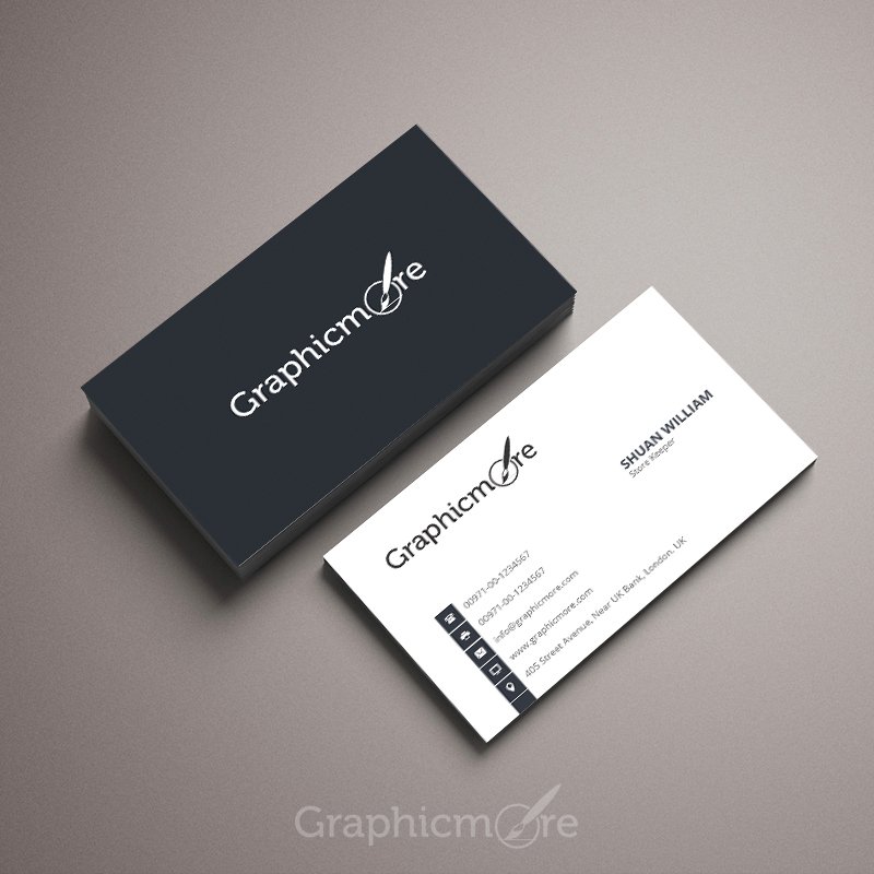 simple business card template psd free download