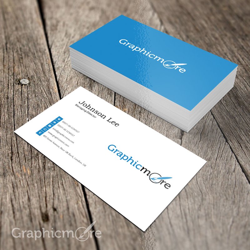 simple business card psd template free