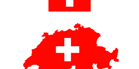 Switzerland Flag and Map Design Free Vector File