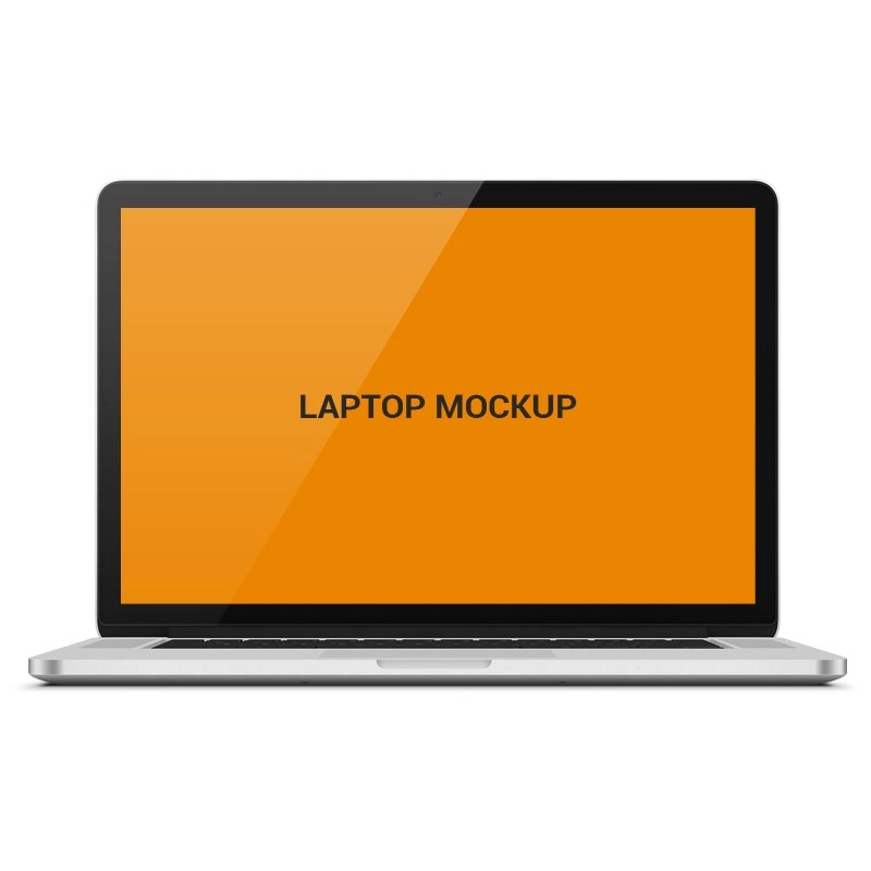 Laptop Mock Up Template Design Free PSD Download