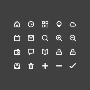 Top 20 Glyph Icons Design Free PSD Download