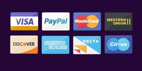 Top Debit Card, Credit Card and Payment Icons PSD Design