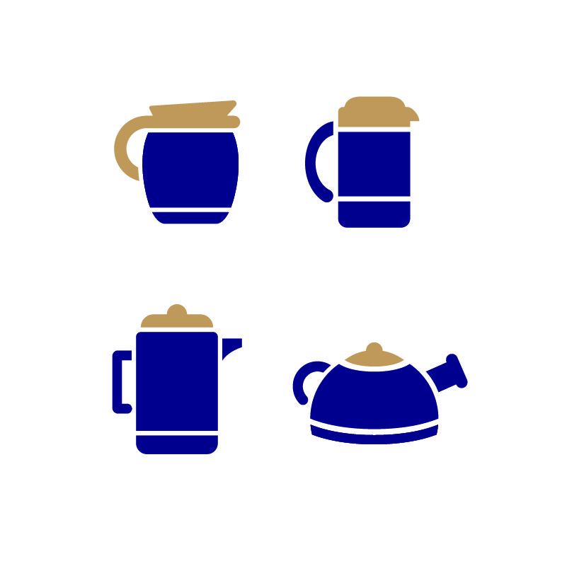 Download Coffee Maker Set Icons Design Free Vector File Download