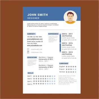 Free CV Template Vector Design Download by GraphicMore