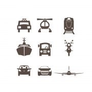 Transport Icons Set Design Free Vector Download