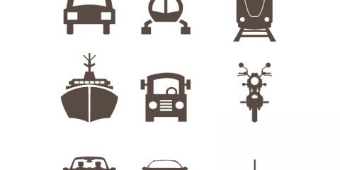 Transport Icons Set Design Free Vector Download