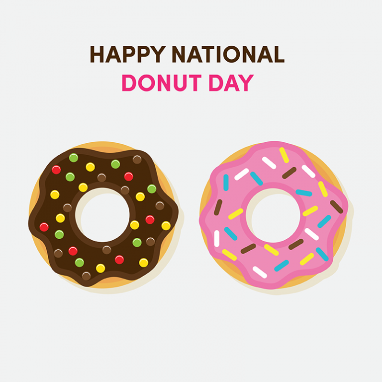 Free Happy National Donut Day Card Vector Design