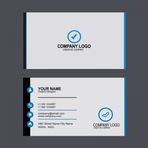 Design Company Professional Business Card Template Design Free PSD