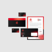 Black & Red Corporate Clean Identity Design Free Vector File Download