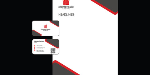 Business Card & Letterhead Design free download in the vector formats