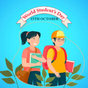 Free Templates Download World Student's Day in the vector format