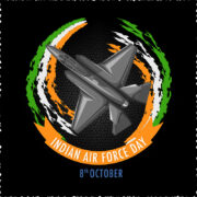Indian Air Force Day Banner free download in the vector format