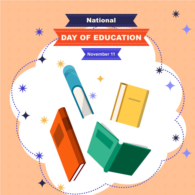 National Day of Education templates free vector download