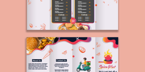 Menu Brochure Design free download in the vector format
