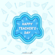 Happy Teacher's Day free poster templates download in the vector formats