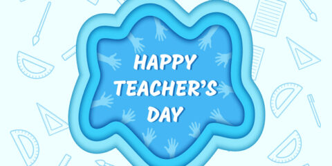 Happy Teacher's Day free poster templates download in the vector formats