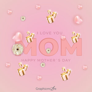 Lovely Happy Mother's Day templates free download in the vector format