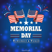 USA Memorial Day template and post free download in the vector formats