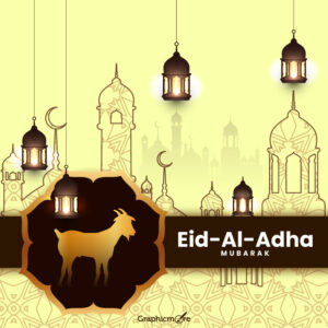 Best Eid ul Azha Mubarak banner free download in the vector formats