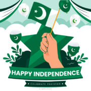 14th August Happy Pakistan independence day banner vector format download