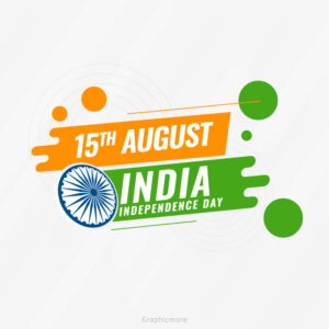 15th August Happy India independence day banner free download in vector format