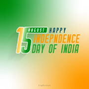 15th August Happy India independence day banner vector download