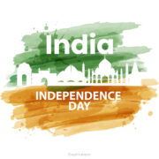 15th August Happy India independence day banner vector format download