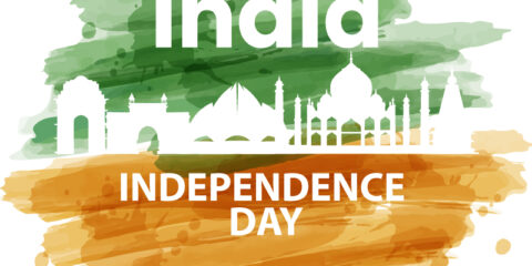 15th August Happy India independence day banner vector format download